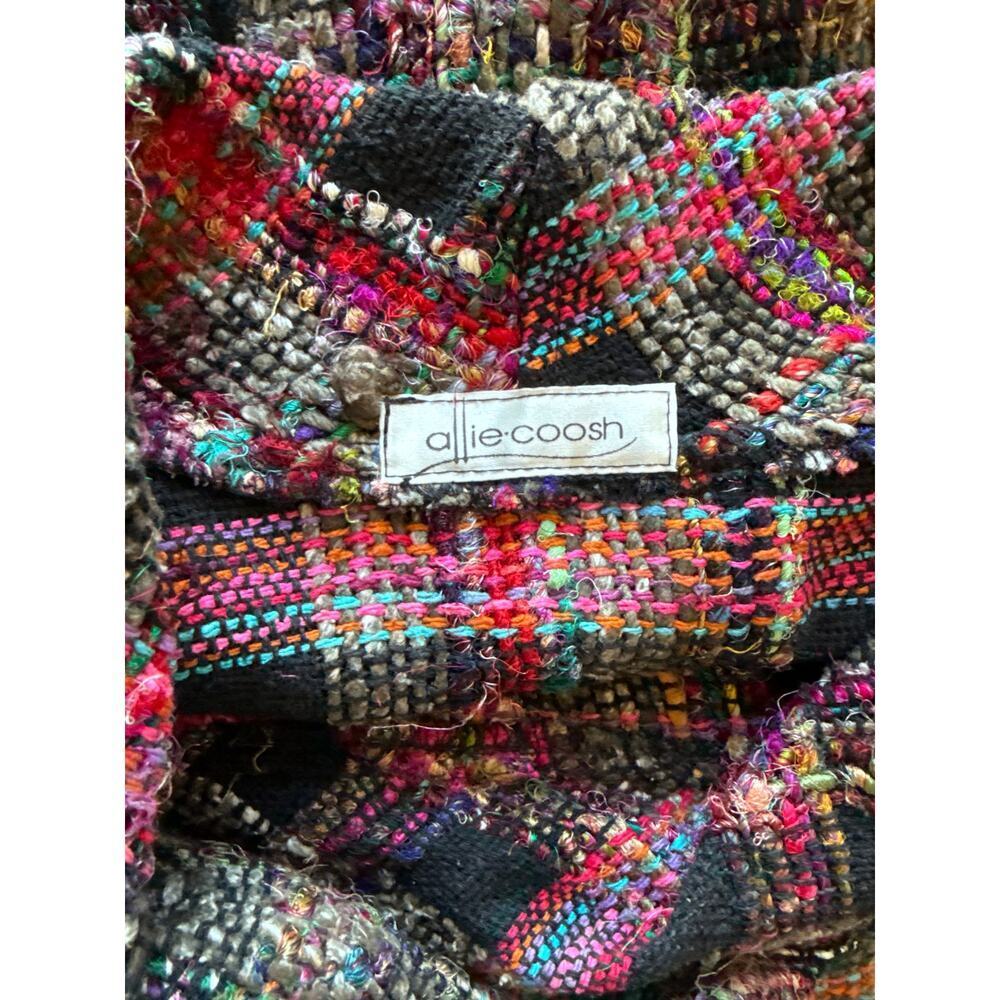 Allie Coosh Handwoven Oversized Poncho Sweater - Picture 4 of 8